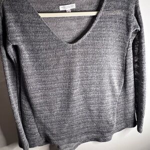 Aeropostale Textured Gray Knit Top